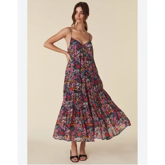 RESERVED Spell Last Drinks Strappy Dress Size Small - Picture 1 of 16